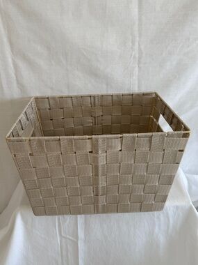 Mainstays Woven Storage Bin in Beige